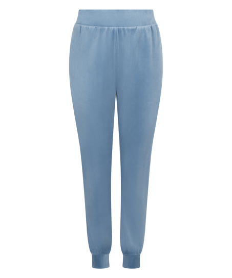 Petite Pantalon de jogging en Velours, Bleu