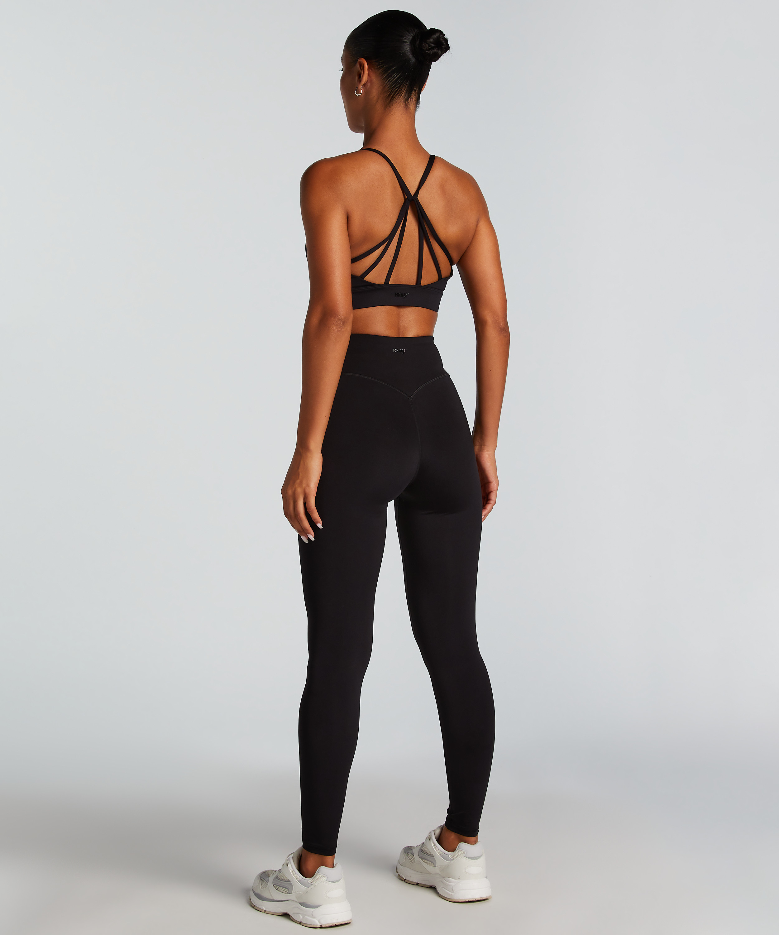 HKMX Brassière de sport de niveau 1, Noir, main