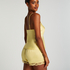 Haut de camisole Satin Dentelle, Jaune