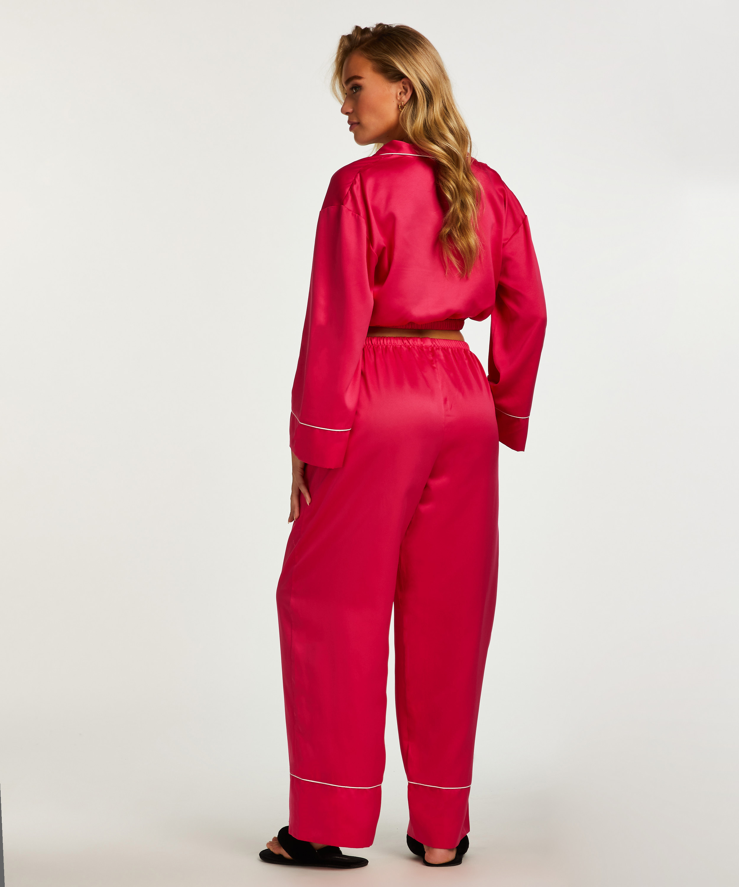 Satin Palazzo, Rose, main