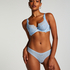 Slip brésilien V-shape Zena, Bleu