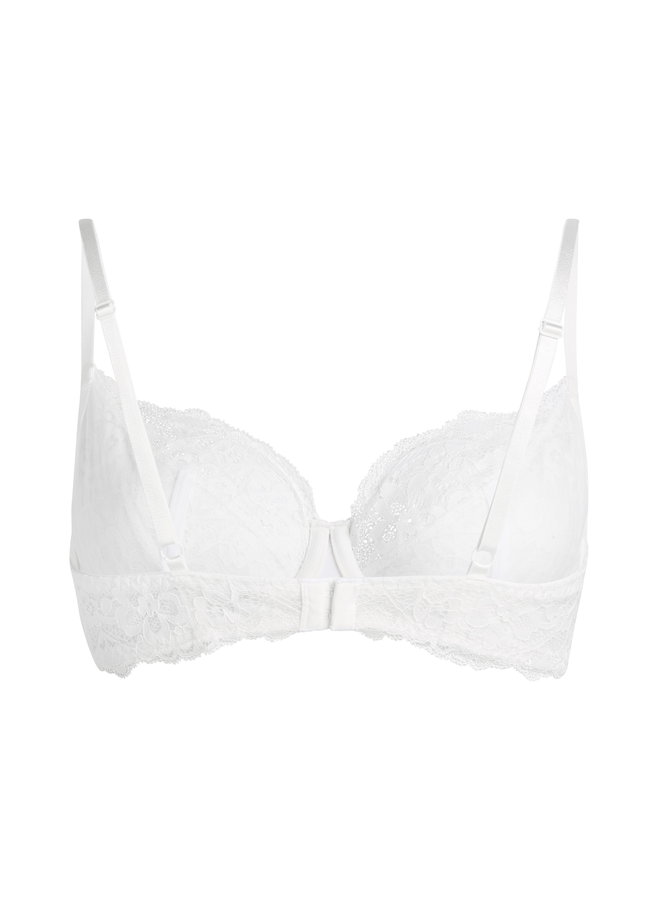 Soutien-gorge à armatures non-préformé Marine, Blanc, main