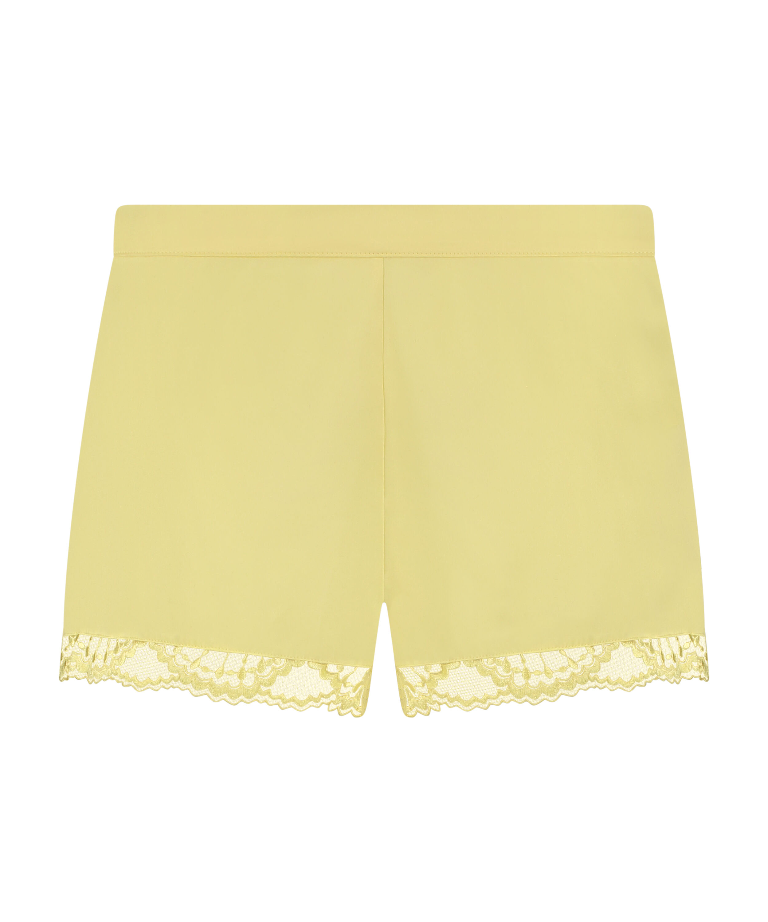 Short de pyjama Satin, Jaune