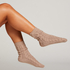 1 paire de chaussettes tricotées, Beige