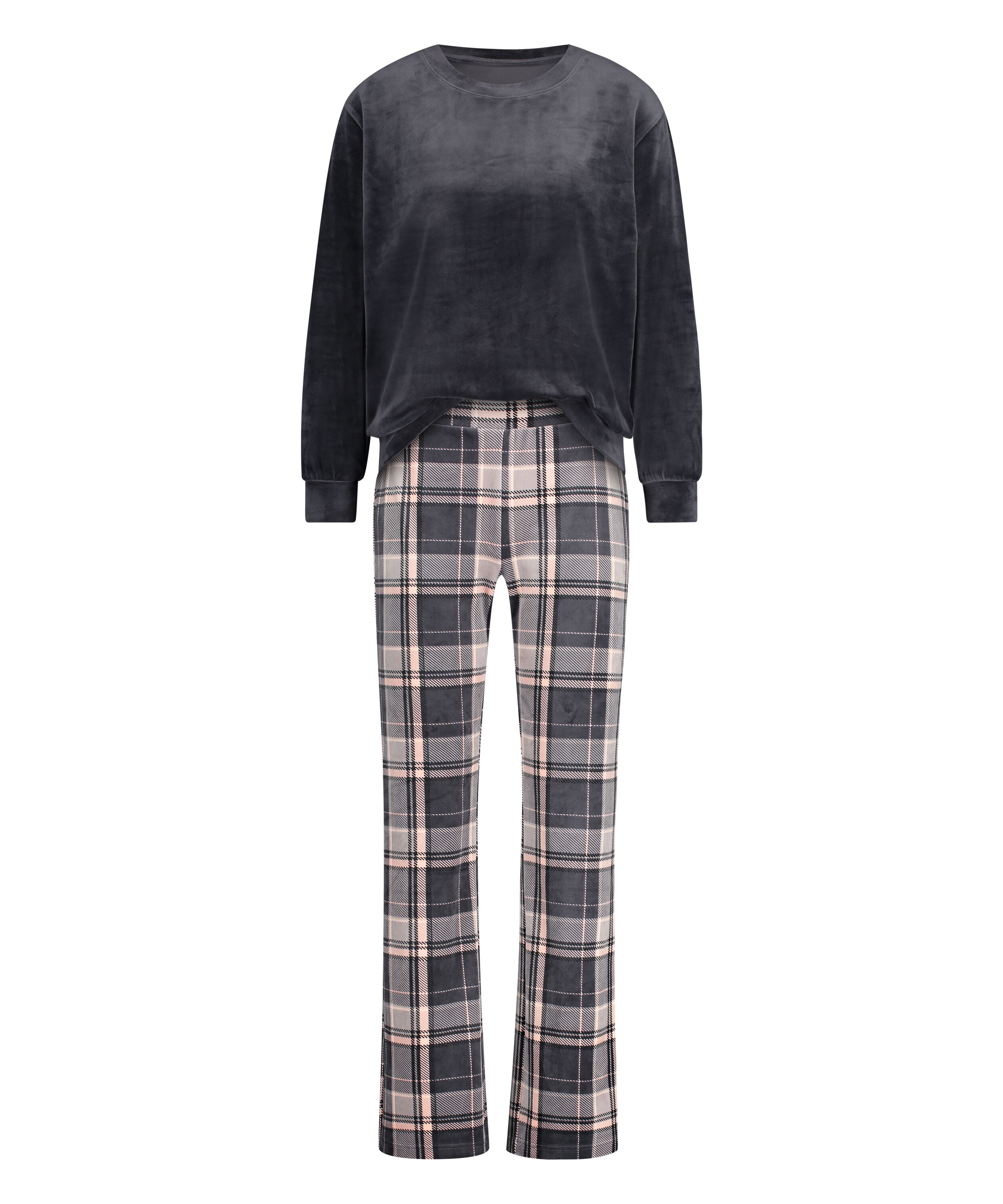 Ensemble de pyjama velours, Gris
