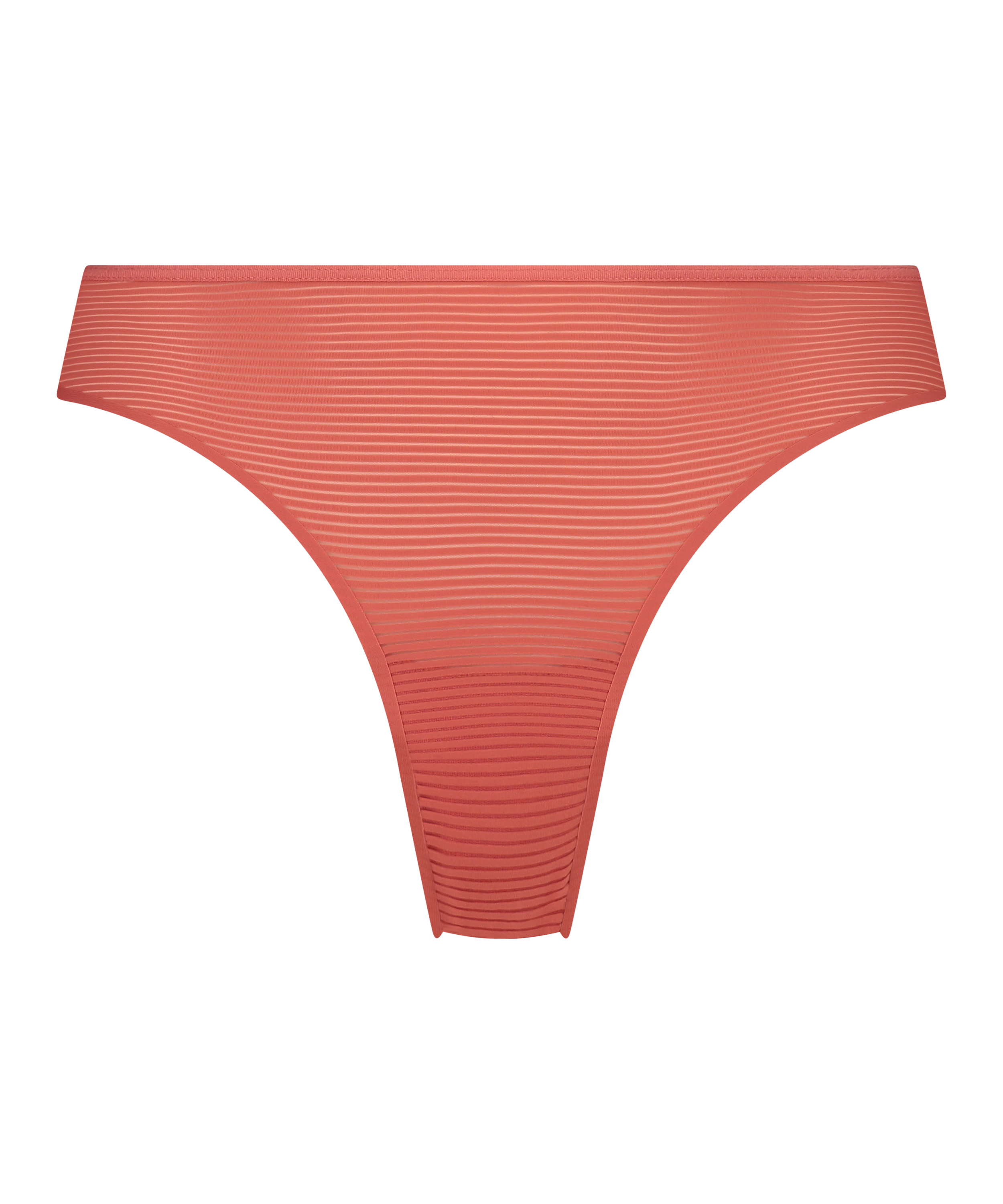 Slip brésilien invisible Stripe mesh, Rouge, main