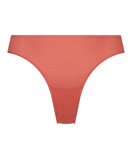 Slip brésilien invisible Stripe mesh, Rouge
