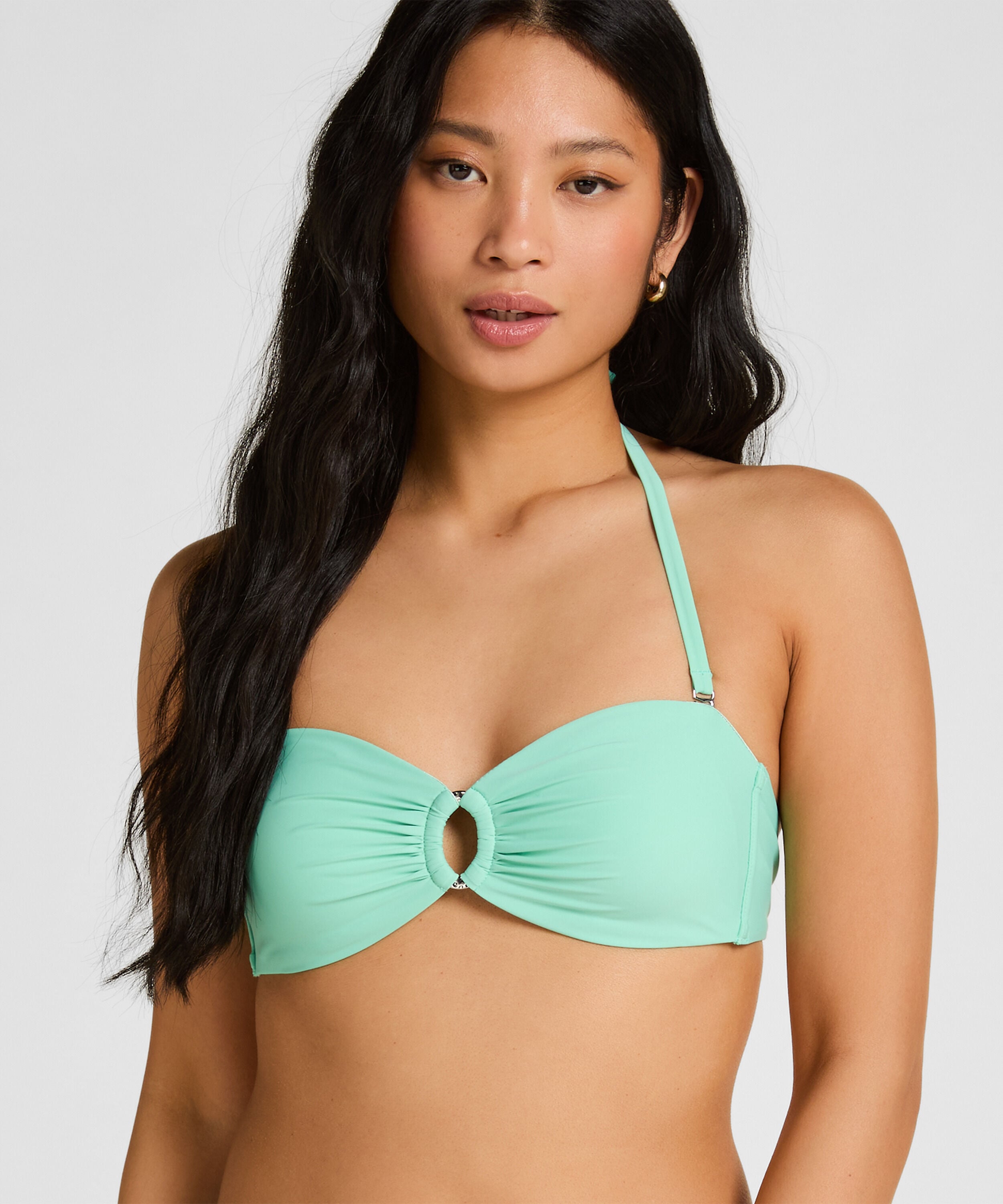 Haut de Bikini Bandeau Luxe avec Anneau