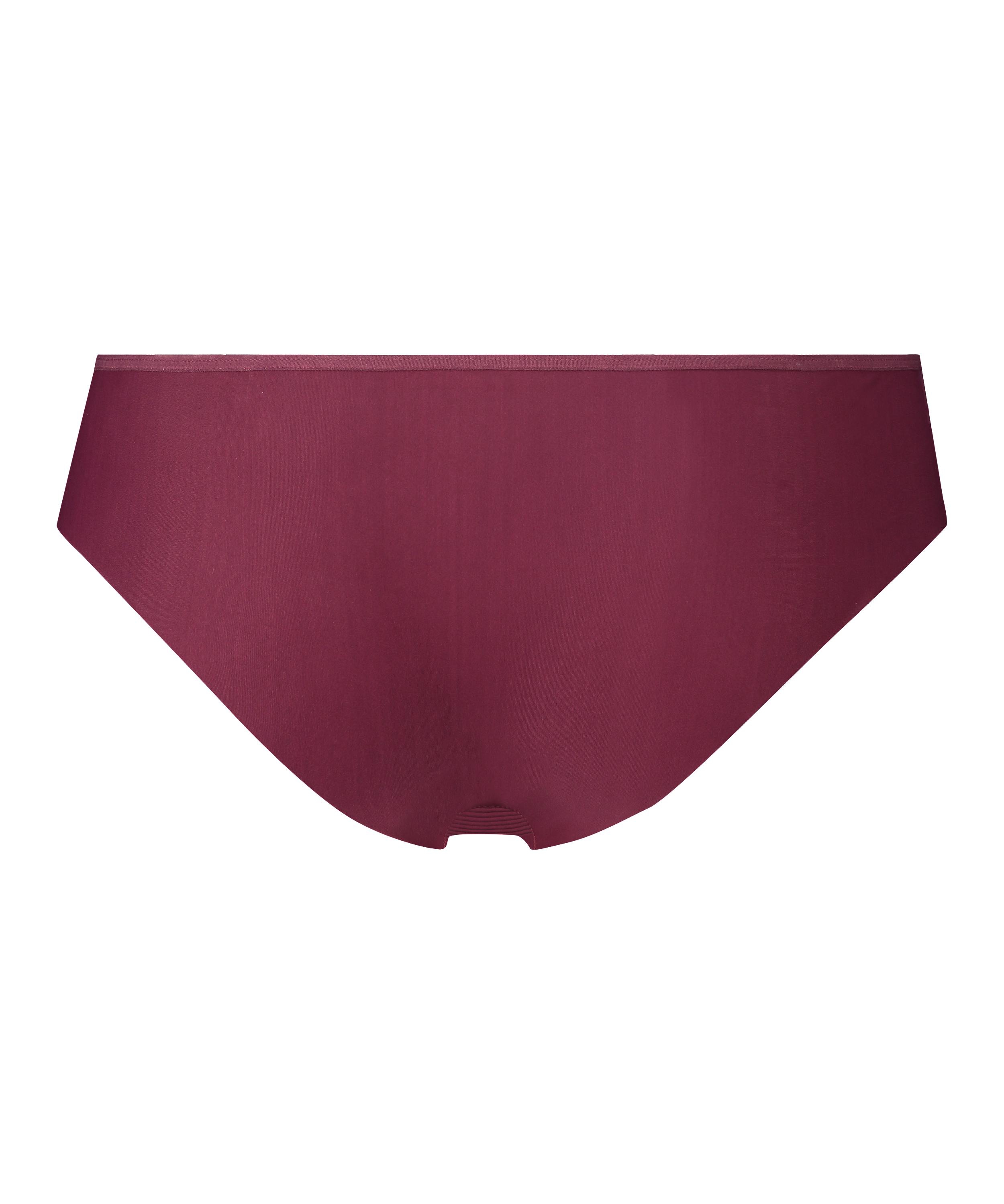 Slip brésilien invisible Stripe mesh, Rouge, main