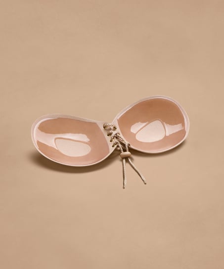 Soutien-gorge adhésif push-up, Beige