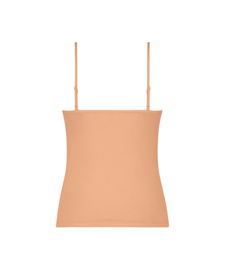 Top Cami Rib Lace, Rose