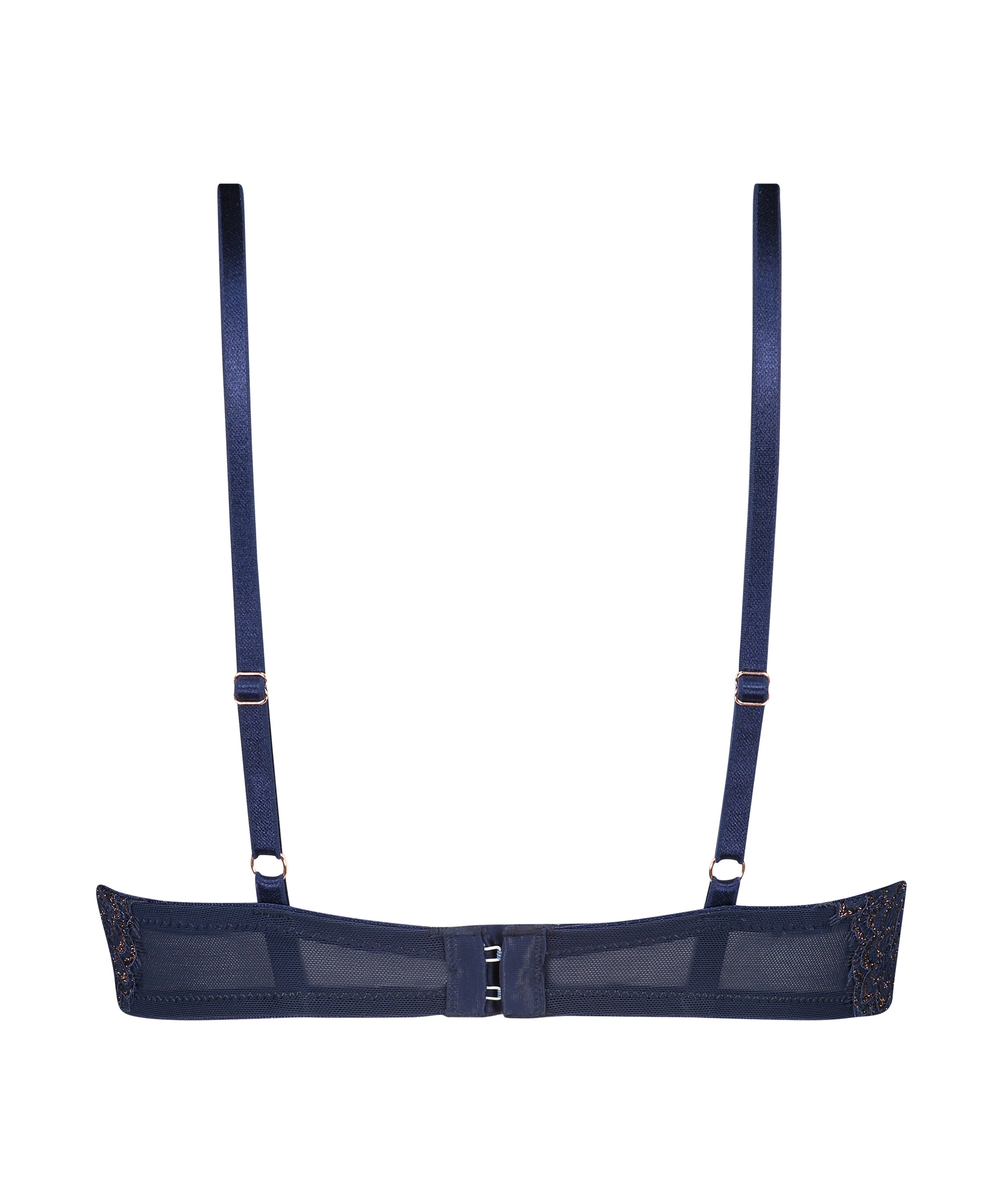 Soutien-gorge long rembourré à armatures Rya, Bleu, main