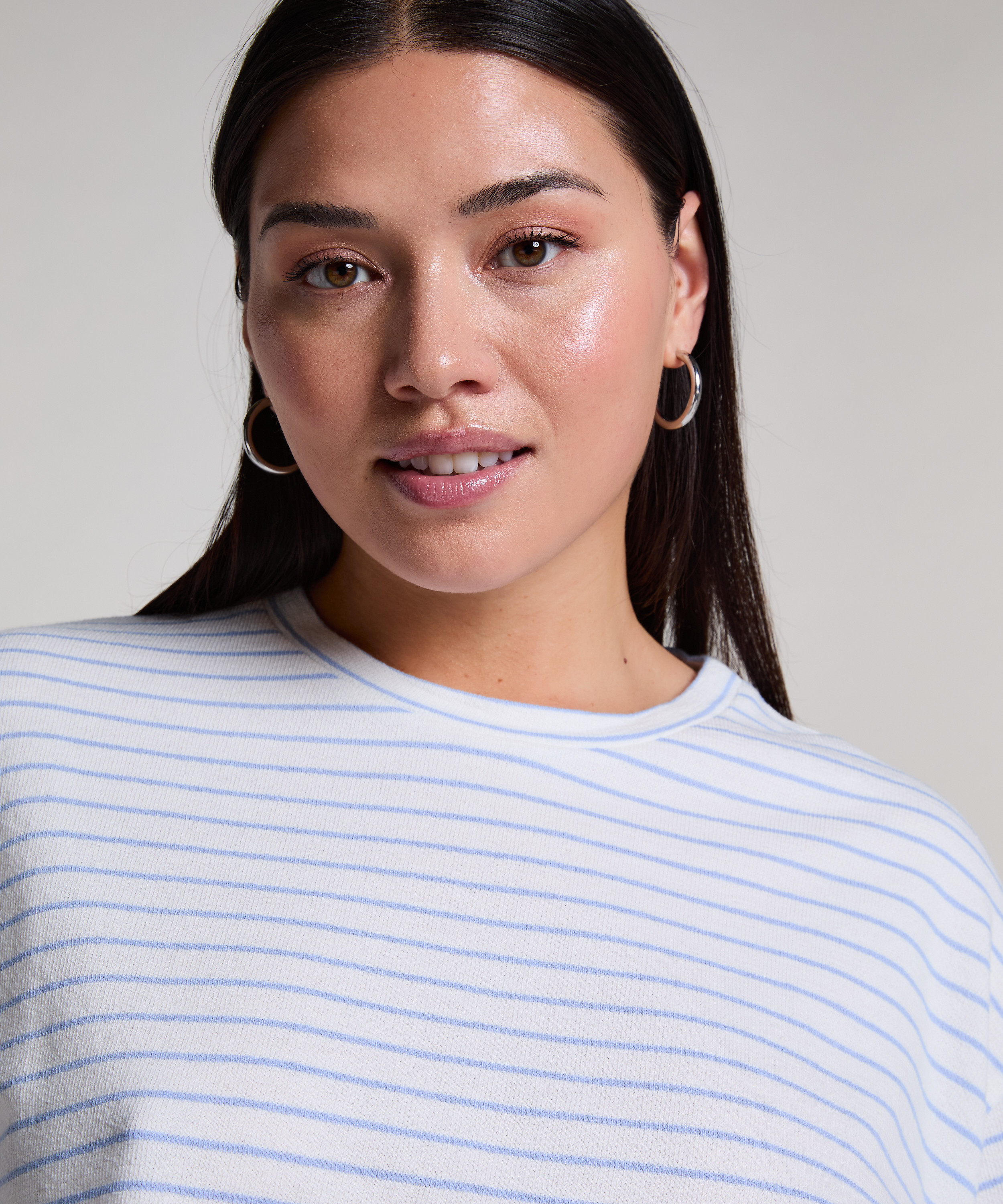 Haut de pyjama, Bleu, main