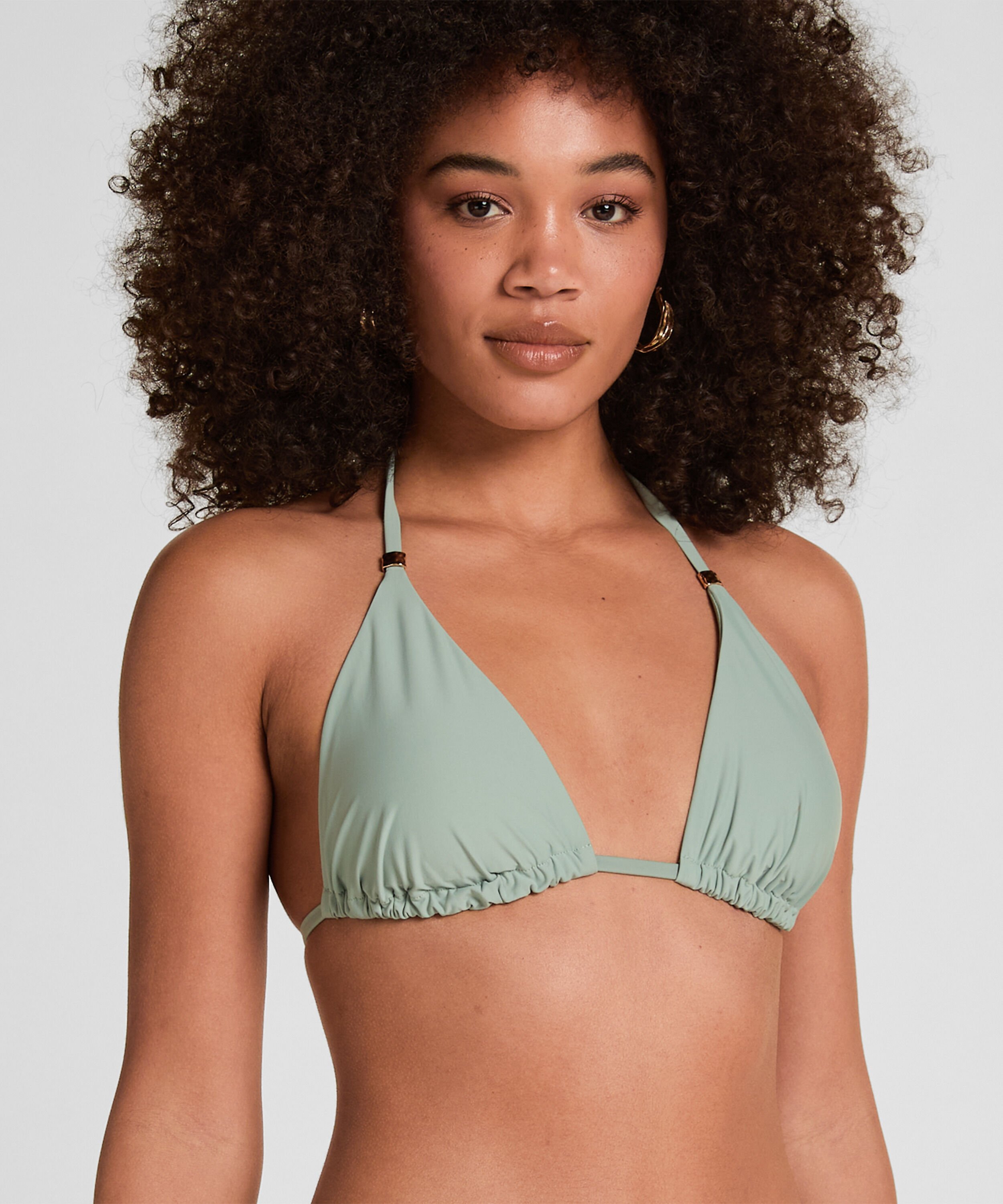 Triangle Bikini Top Luxe, Vert