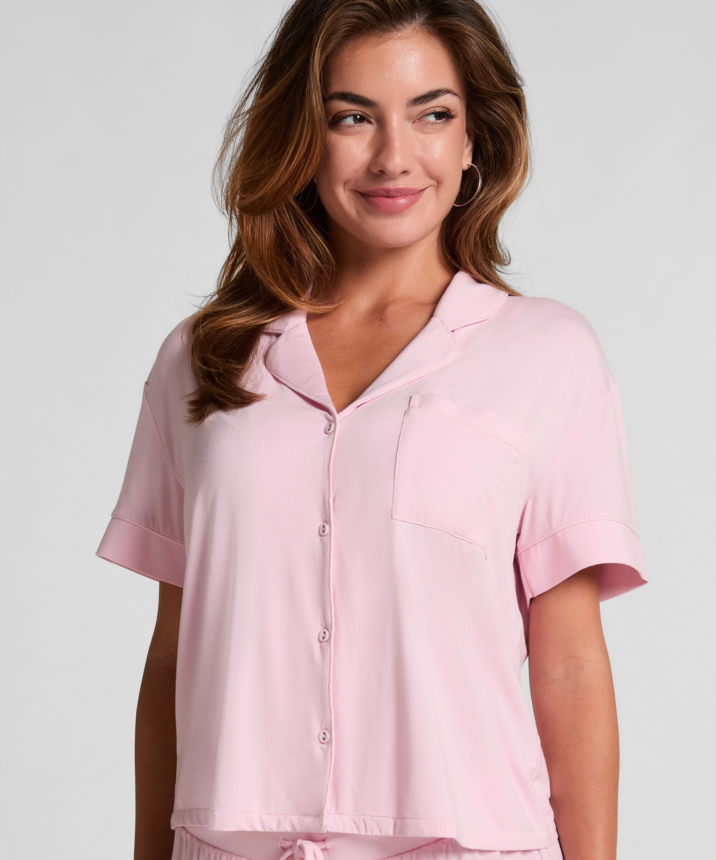 Veste à manches courtes en jersey Essential, Rose