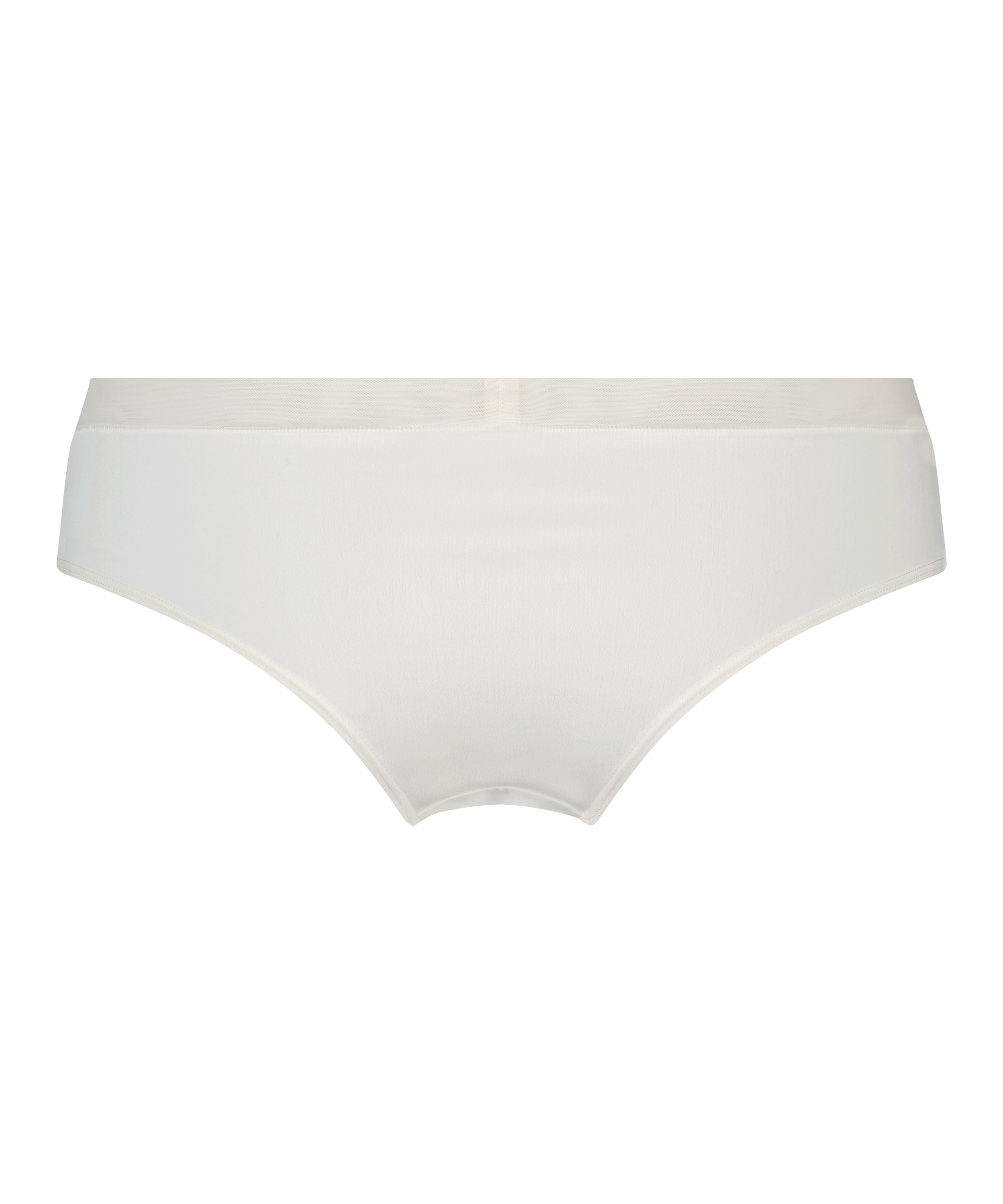 Slip brésilien en maille, Blanc, main