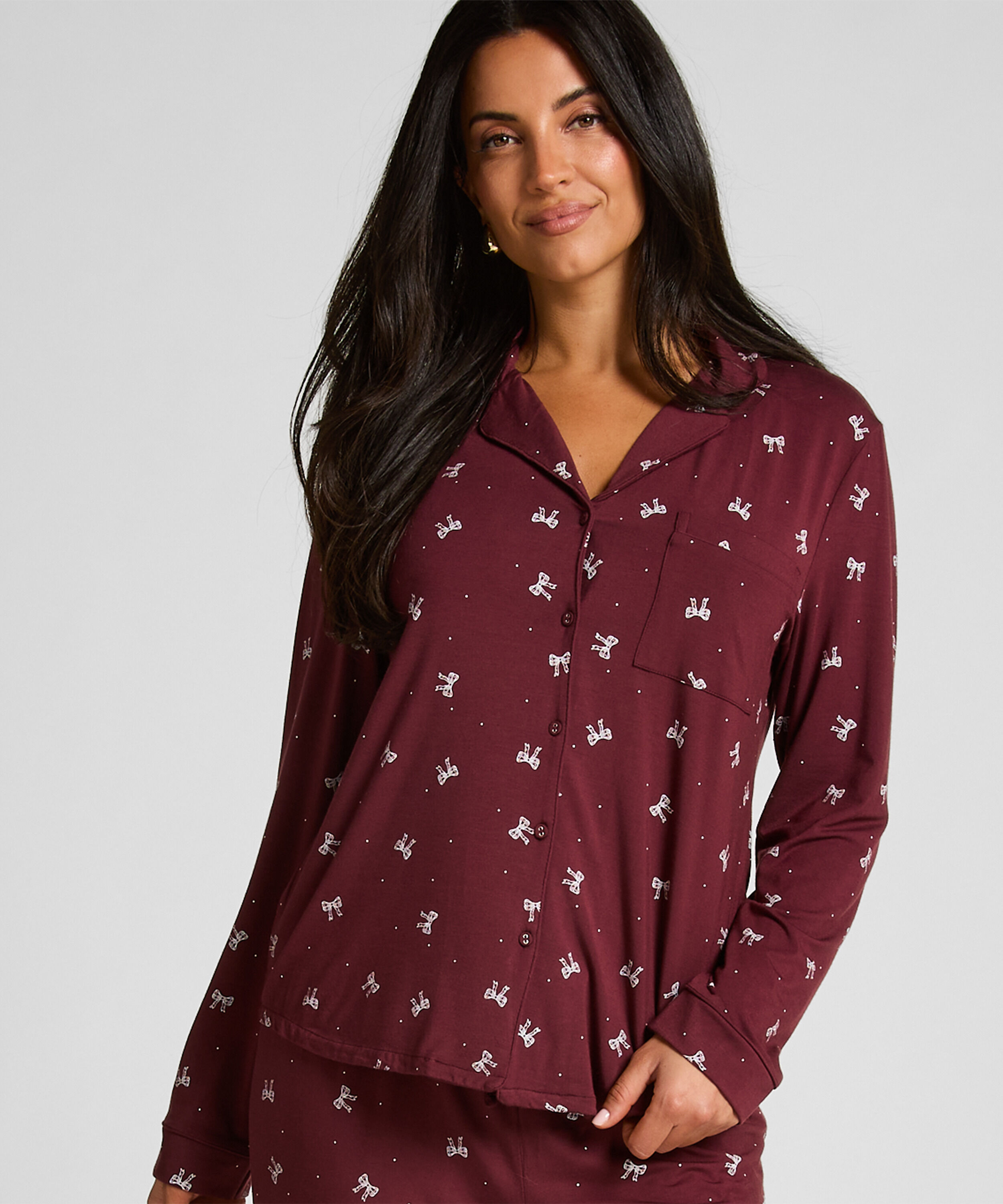 Veste &agrave; manches longues en jersey Essential, Violet