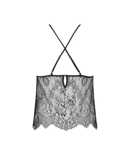 Camisole Lace Delphine, Noir