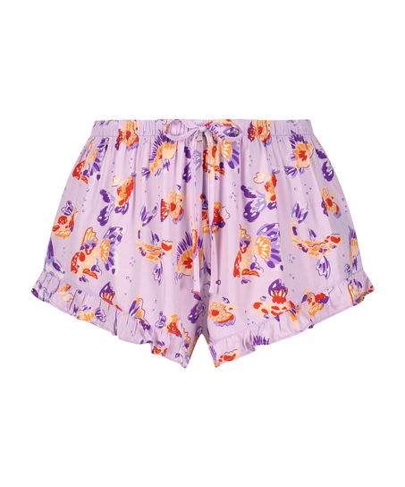 Short de pyjama Satin, Violet