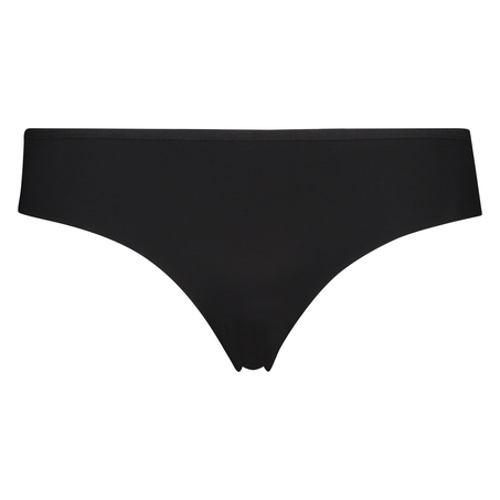 Slip brésilien Invisible Lace Back, Noir