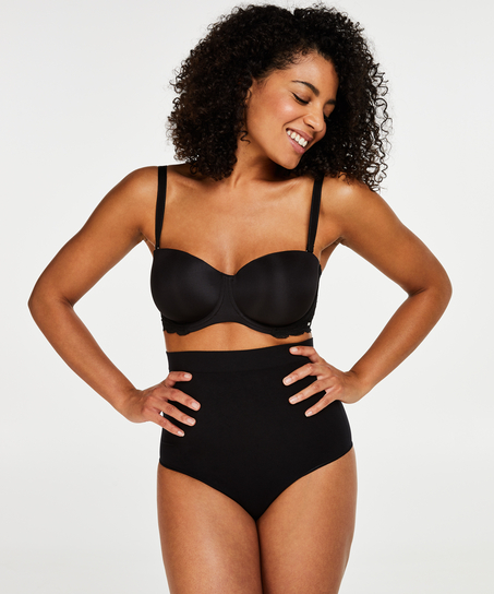 String raffermissant taille haute - Level 2, Noir