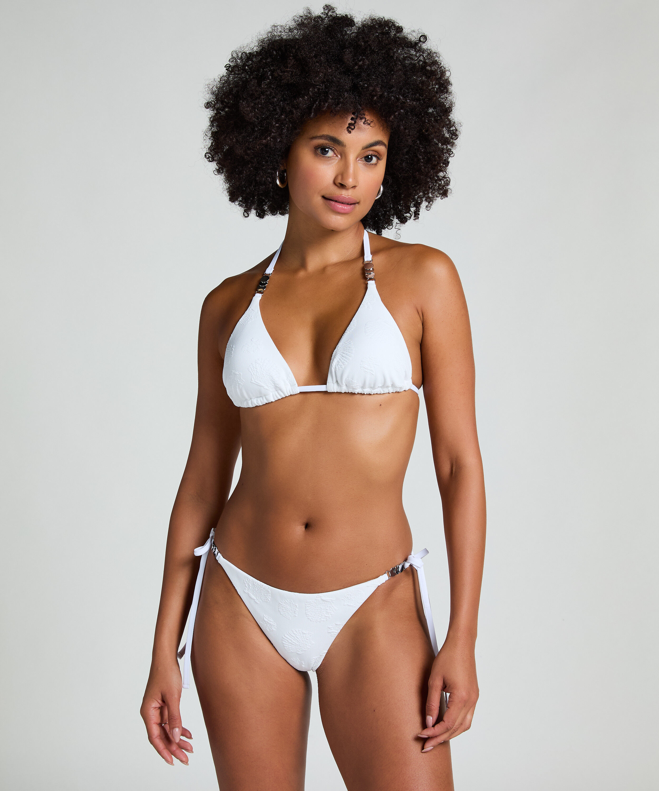 Bas de maillot de bain Seashell, Blanc