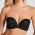 Soutien-gorge maximiseur préformé sans bretelles Posie, Noir