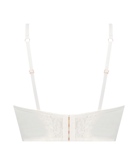 Soutien-gorge rembourré à armatures longline Zrika, Blanc