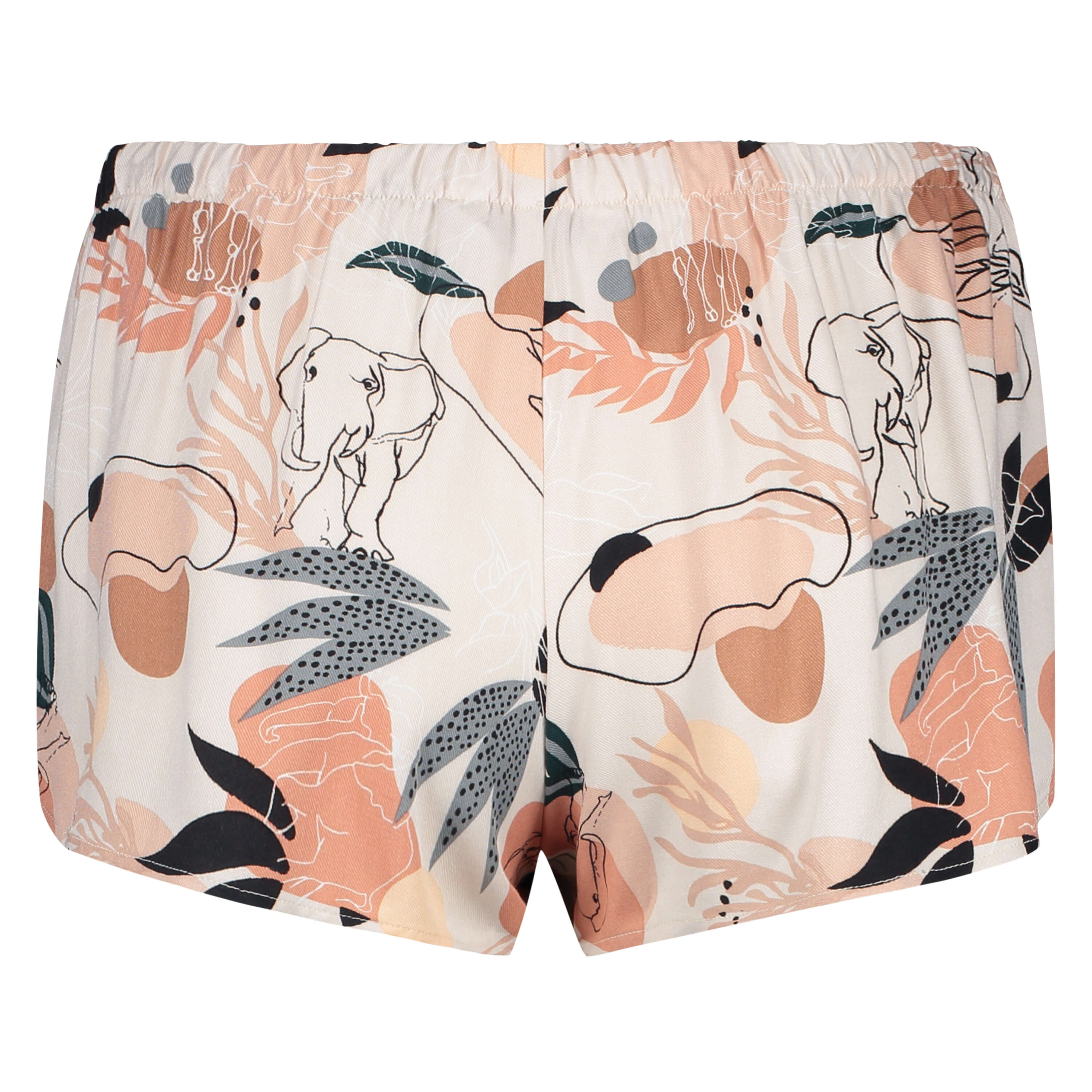 Short de pyjama tiss&eacute;, Rose, main