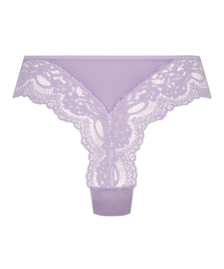 Slip brésilien jambes hautes Dora, Violet