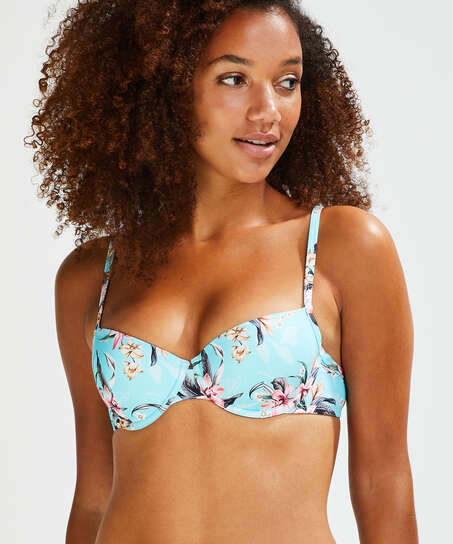 Haut de bikini &agrave; armatures pr&eacute;form&eacute; Bea, Bleu