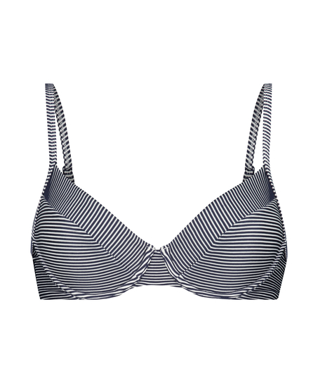 Haut de bikini à armatures non-préformé Ruffle, Bleu