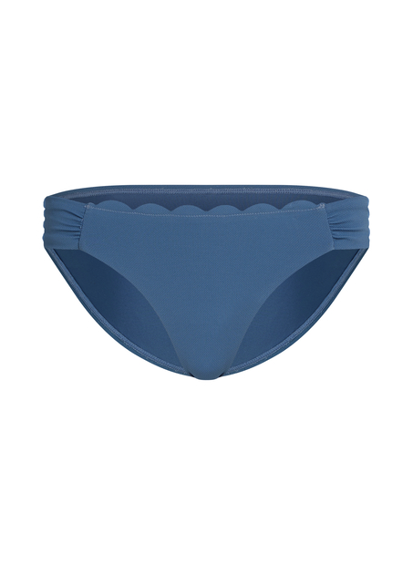 Slip de Bikini Rio Scallop, Bleu