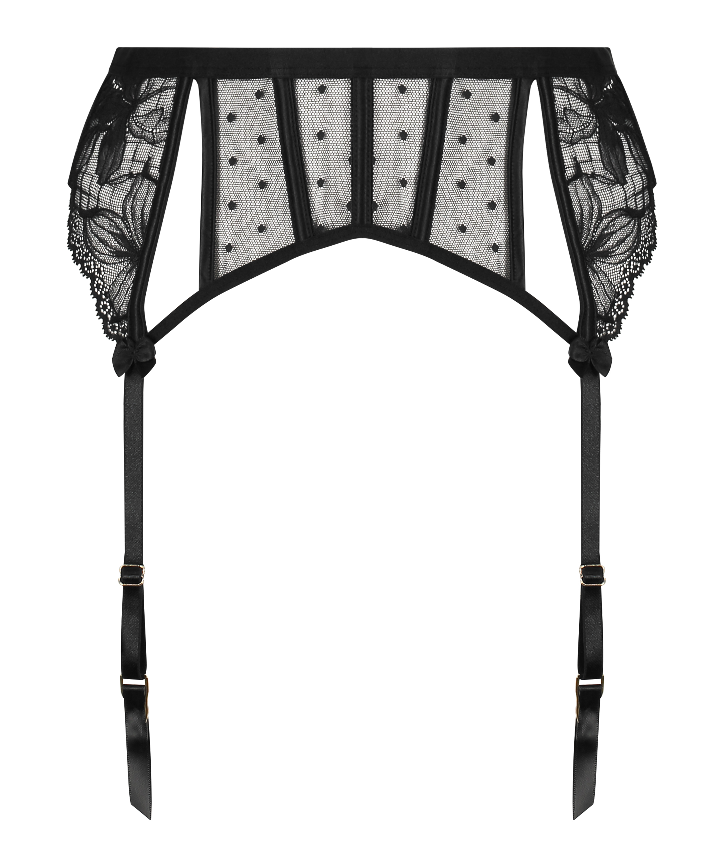 Porte-jarretelles Lulu, Noir, main