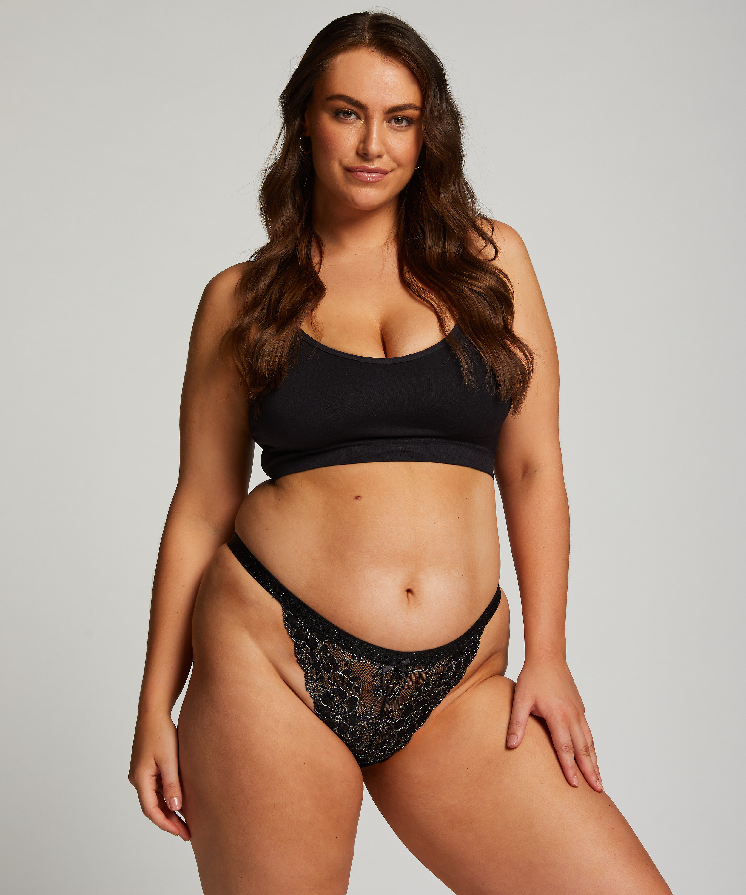 Slip brésilien Dewi, Noir, main