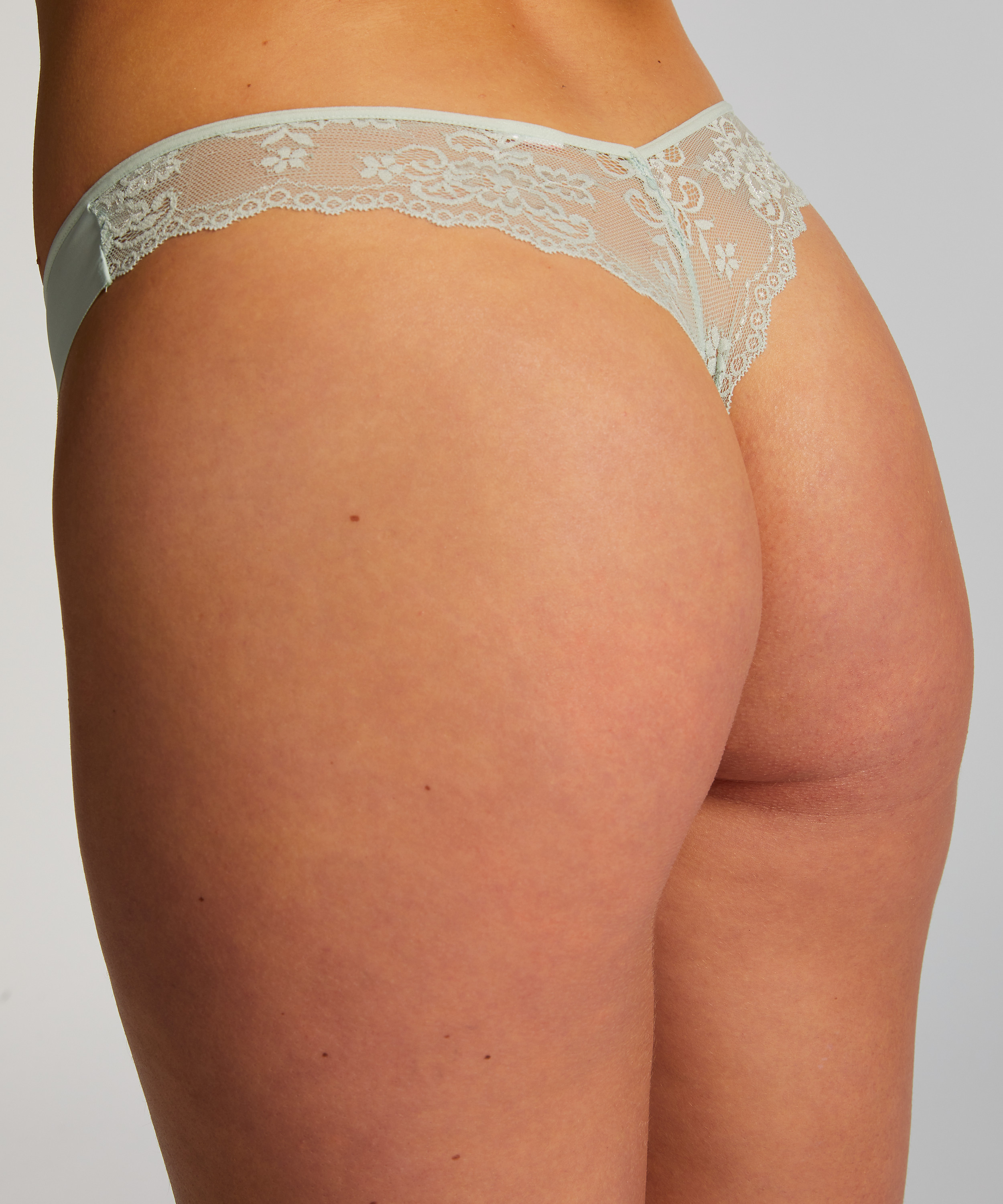 String Invisible Lace back, Vert, main