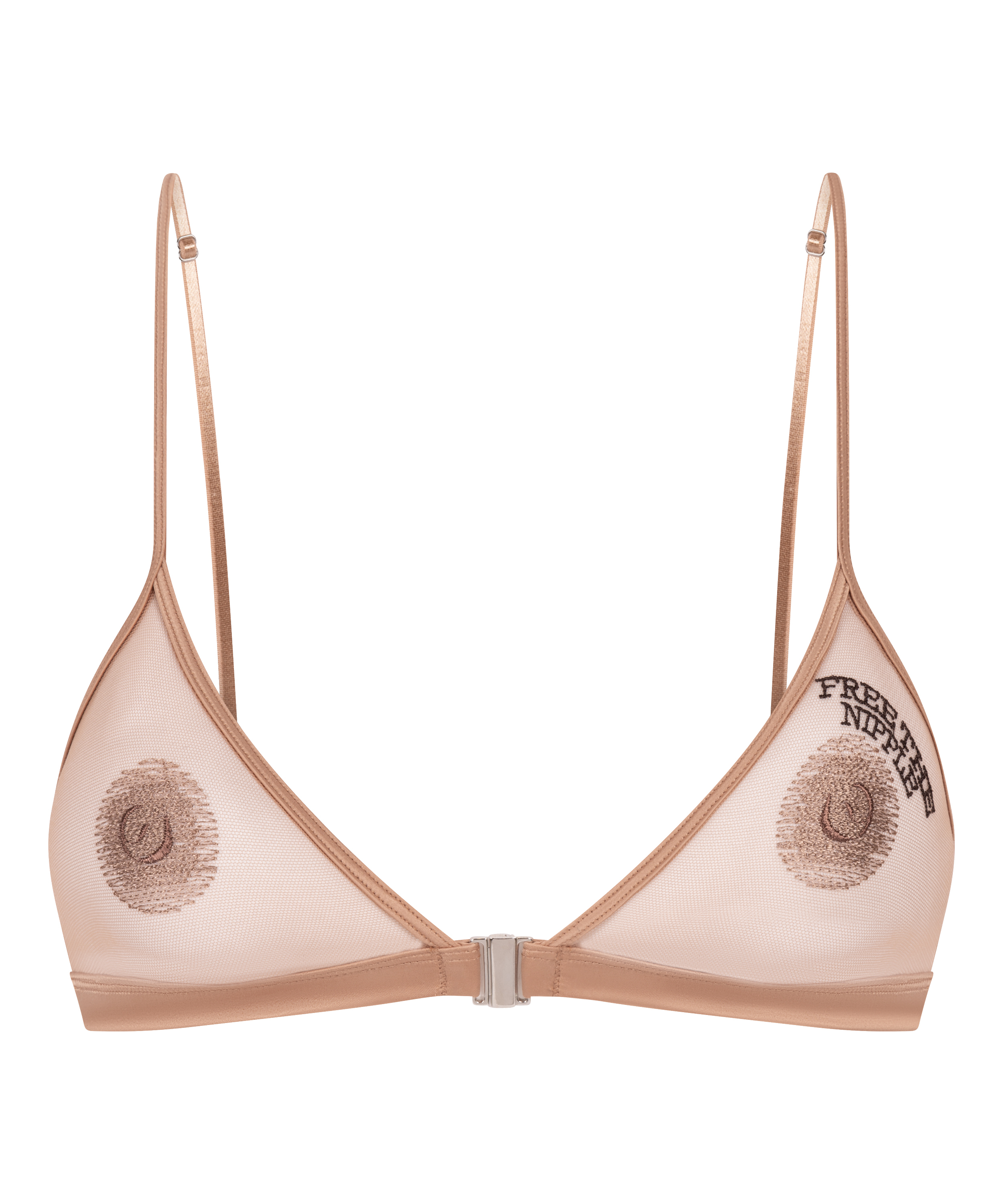 Brassière Free The Nipple, Marron, main