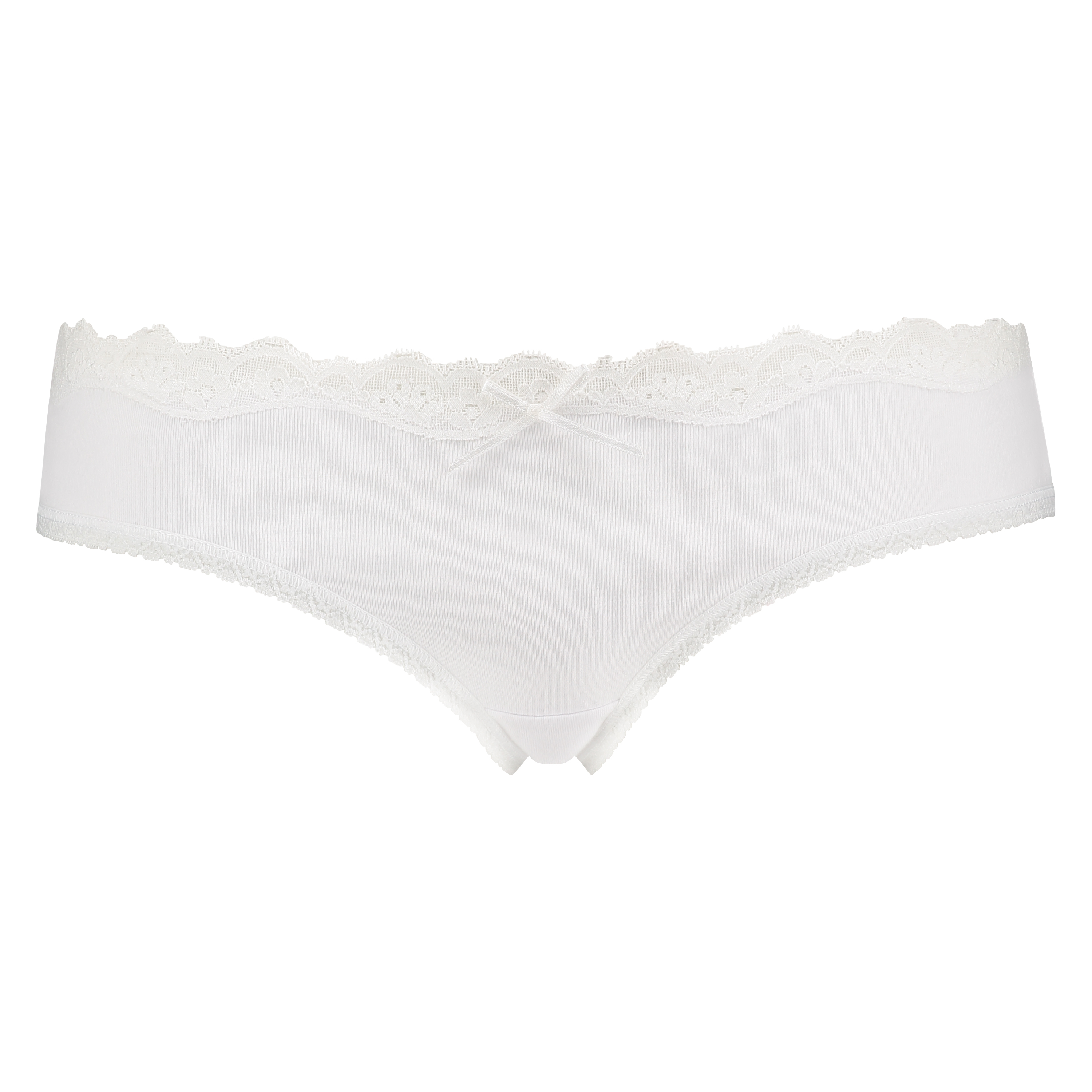 Slip brésilien coton, Blanc, main