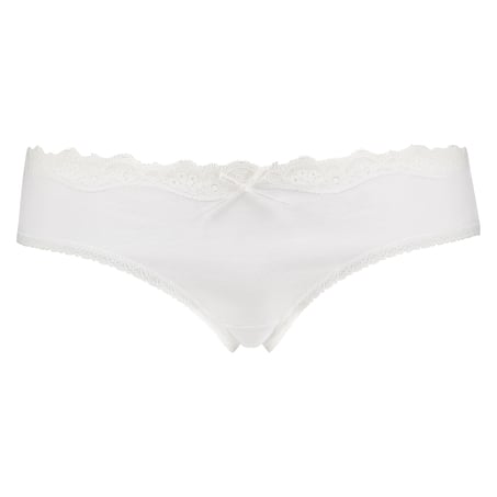 Slip brésilien coton, Blanc