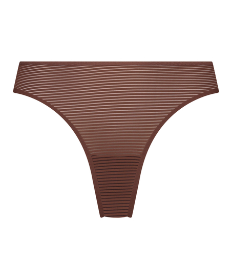 Invisible string Stripe mesh, marron