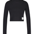 Crop top Lia HKM x NA-KD, Noir