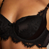 Soutien-gorge rembourré à armatures Hannako, Noir