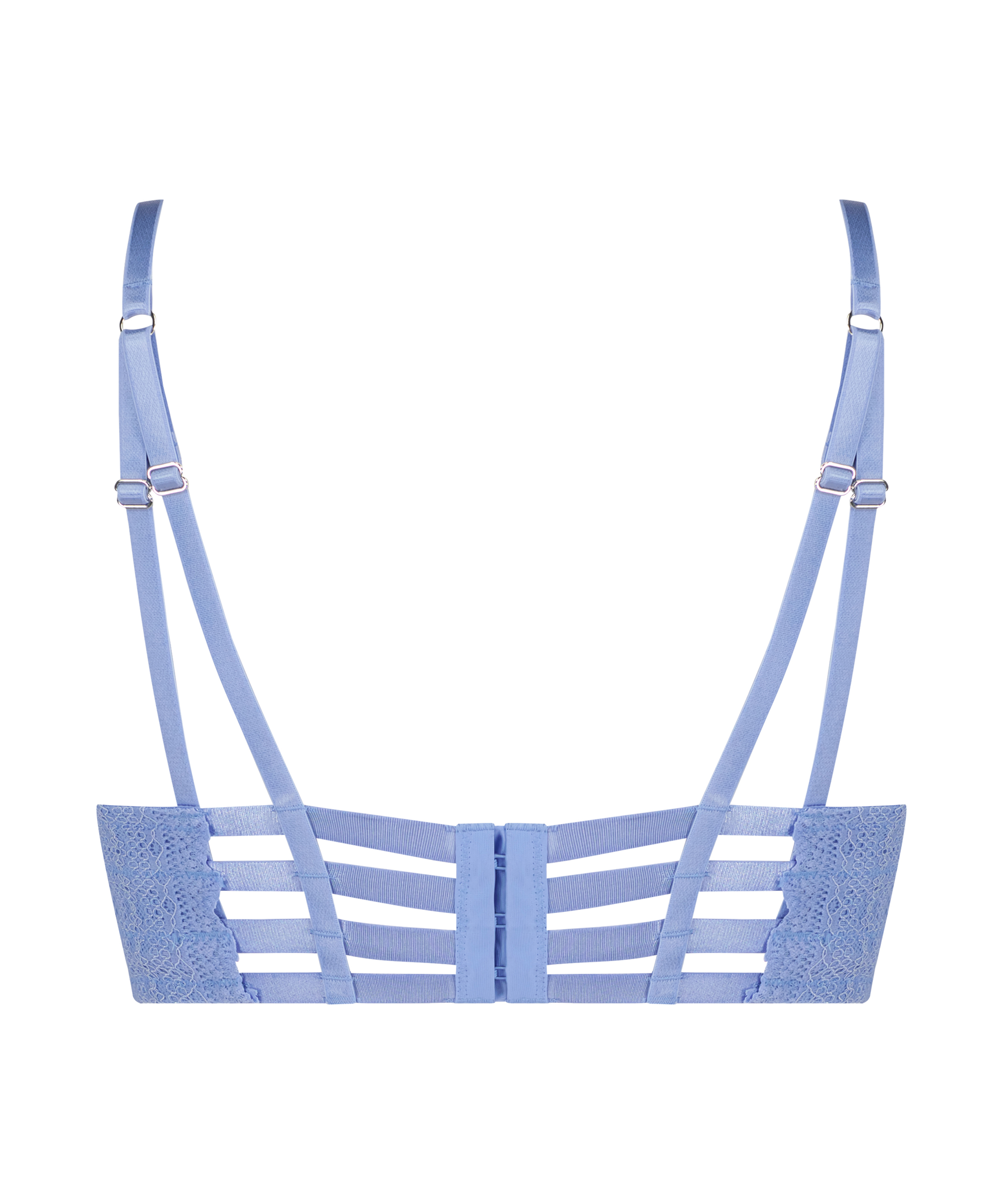 Soutien-gorge à armatures préformé longline Chynna, Bleu, main