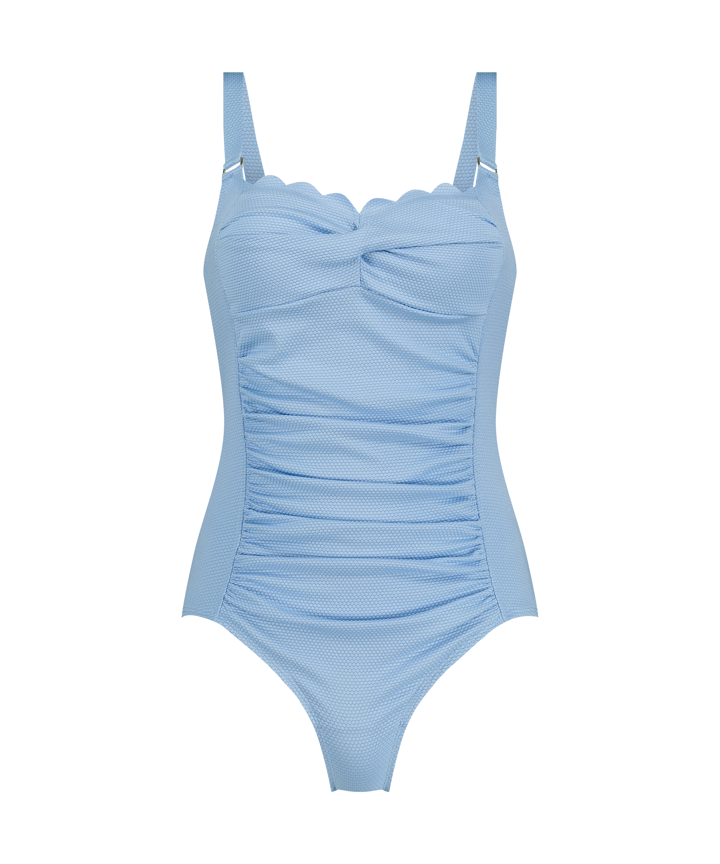 Maillot de bain Shaping Scallop, Bleu, main