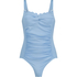 Maillot de bain Shaping Scallop, Bleu