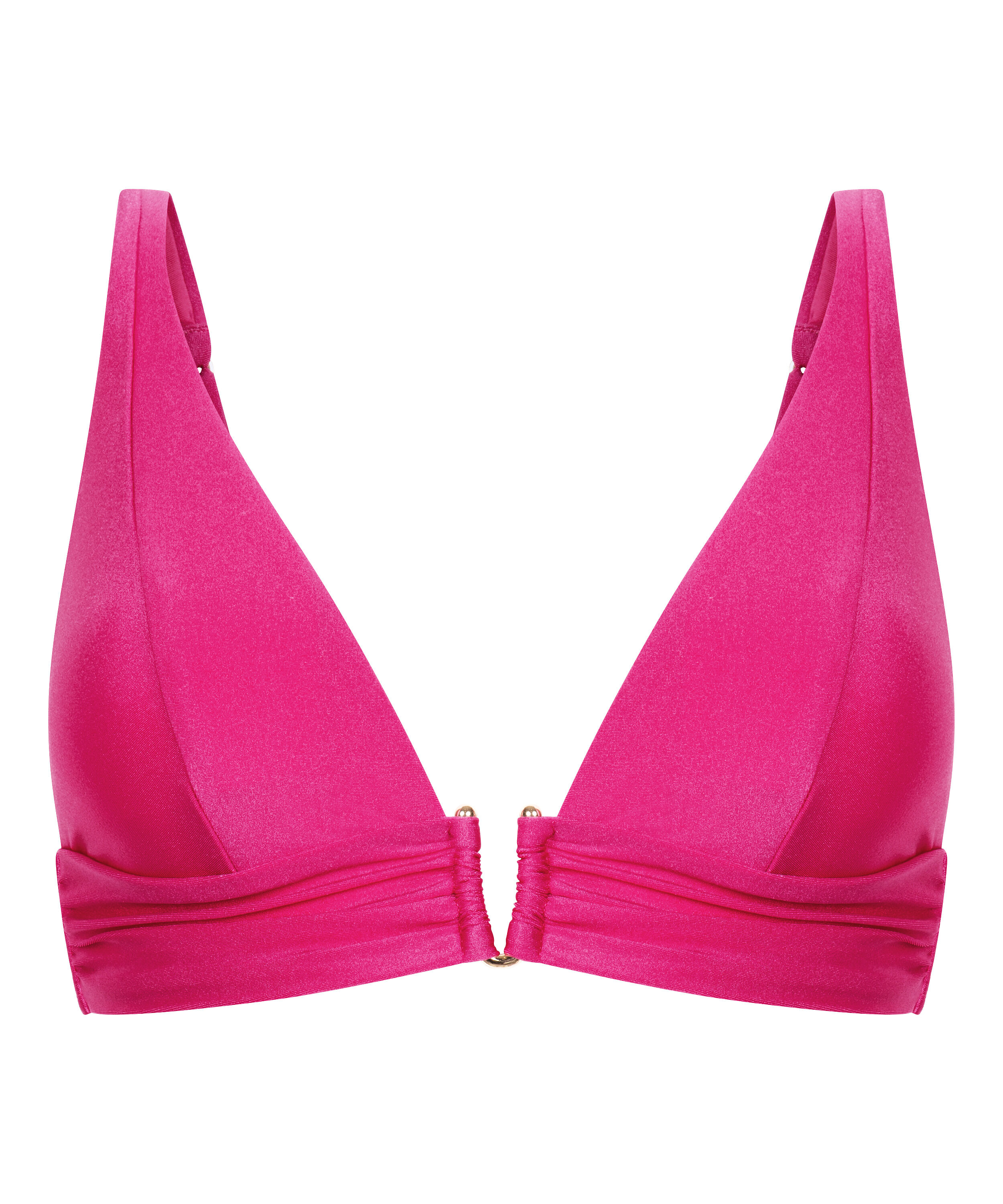 Haut de bikini triangle Luna, Rose