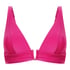 Haut de bikini triangle Luna, Rose