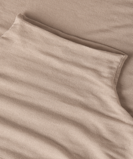 Haut avec cachemire à col roulé super soft, Marron