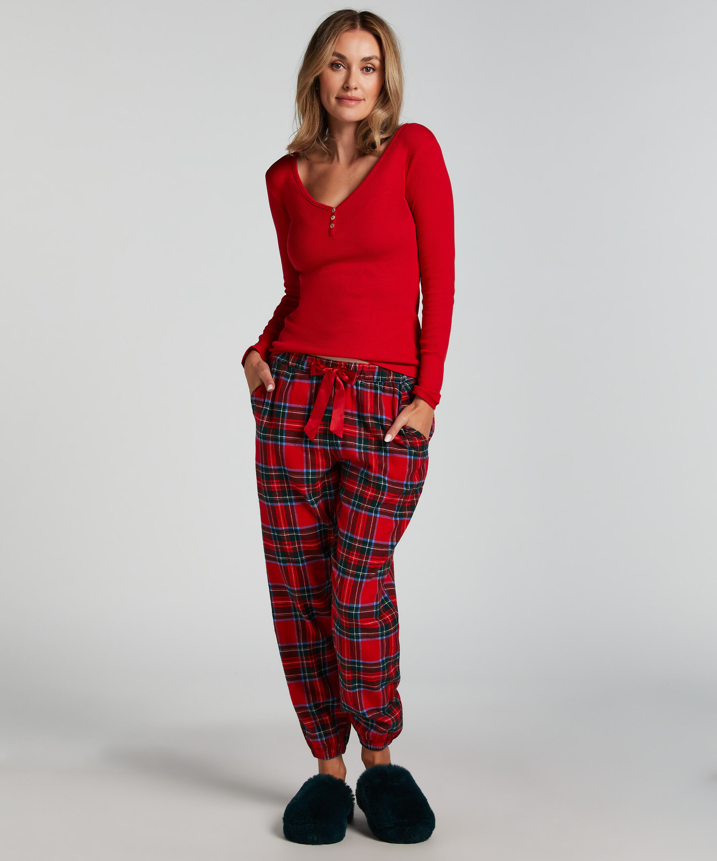 Ensemble pyjama Flannel, Rouge
