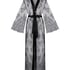 Long Kimono Allover Lace, Noir